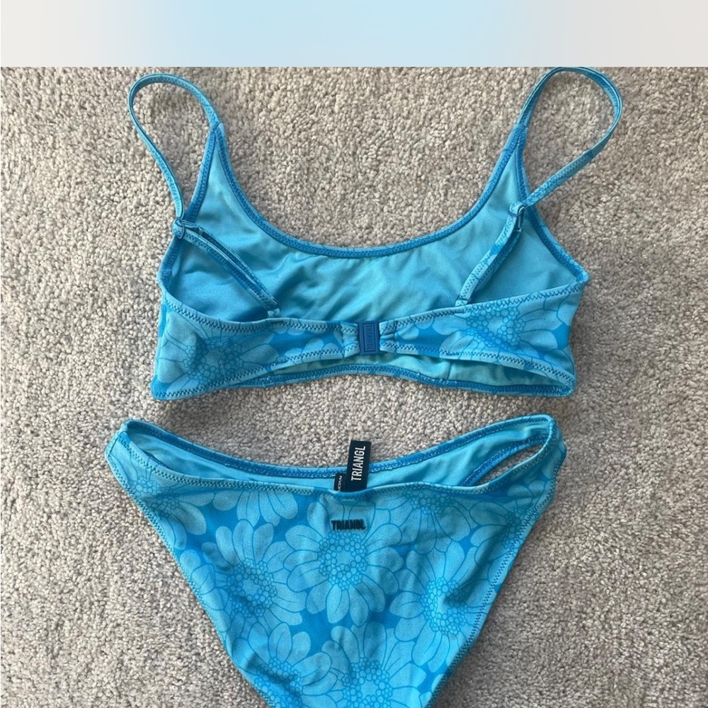 TRIANGL- blue floral Oceania bikini - Picture 2 of 6